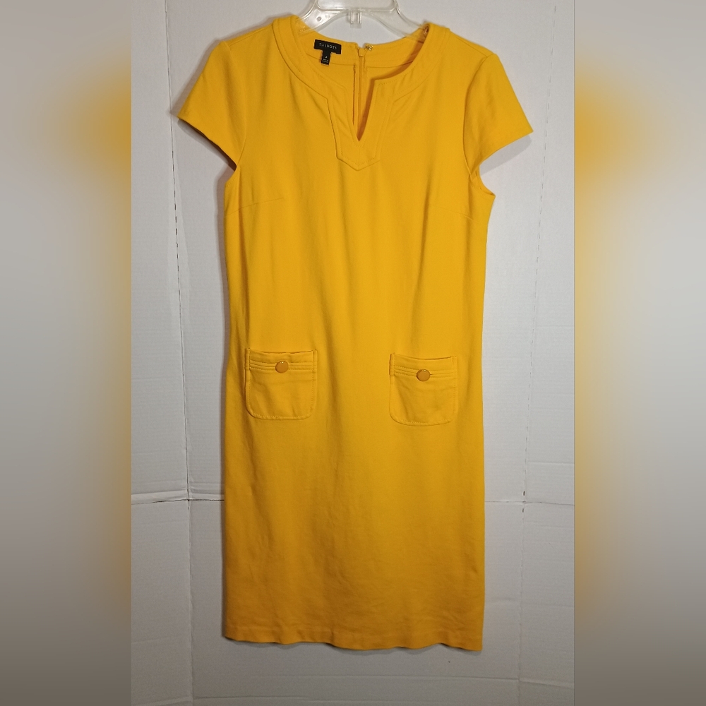 Talbots Yellow Cap Sleeve Dress Size 4